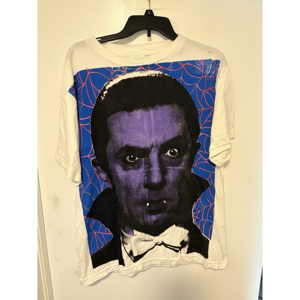Rare Large Print Dracula T Shirt Size L